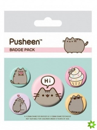 Set odznaků Pusheen Hi