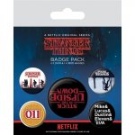 Set odznaků Stranger Things Upside Down