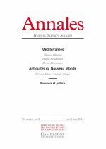 Annales. Histoire Sciences Sociales, n° 2/2021 - Méditerrané