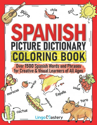 Spanish Picture Dictionary Coloring Book