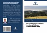 Erhaltungsmassnahmen fur eine effiziente ressourcennutzung