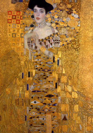 Notizbuch schön gestaltet mit Leseband - A5 Hardcover blanko - Gustav Klimt 