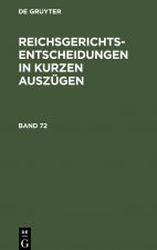 Reichsgerichtsentscheidungen in kurzen Auszugen Strafsachen