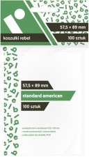 Koszulki na karty Rebel (57,5x89 mm) Standard American 100 sztuk