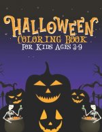 Halloween Coloring Book For Kids Ages 3-9