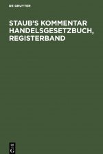 Staub's Kommentar Handelsgesetzbuch, Registerband