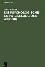 psychologische Entwickelung des Apriori