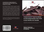 Comportement hygroscopique et thermodynamique des fruits et des feuilles de caroube