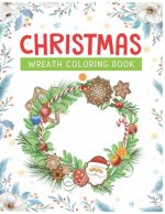 Christmas wreath coloring book