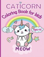 Caticorn Coloring Book for kids