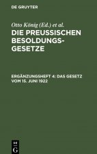 Gesetz vom 15. Juni 1922