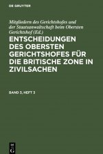 Entscheidungen des Obersten Gerichtshofes fur die Britische Zone in Zivilsachen