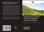 Developpement de Botrytis cinerea dans differentes conditions climatiques