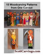 15 Woodcarving Patterns from One Cut Out