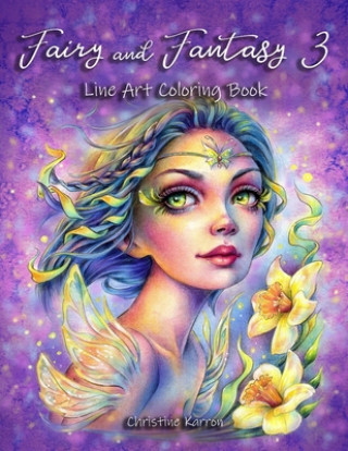 Fairy and Fantasy 3 Line Art Coloring Book
