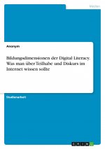 Bildungsdimensionen der Digital Literacy. Was man über Teilhabe und Diskurs im Internet wissen sollte