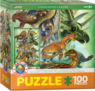 Puzzle 100 Smartkids Herbivorous Dinosaurs 6100-0360