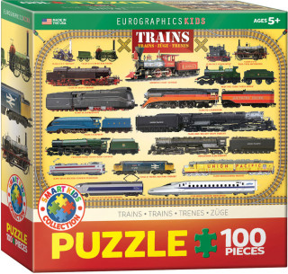 Puzzle 100 Smartkids Trains 6100-0090