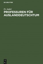 Professuren fur Auslanddeutschtum