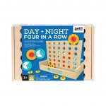 Day and Night Four in a Row Wooden Game