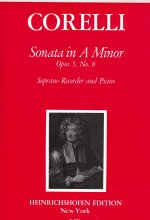 CORELLI : SONATA IN A-MOLL OP. 5 NO. 8 - SONATE EN LA MINEUR OP. 5 NO. 8 - FLUTE A BEC ET PIANO