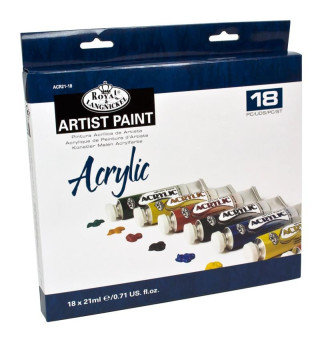 Akrylové barvy Royal & Langnicke ARTIST 18x21 ml