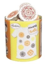 Razítka Stampo Textile - Mandaly, 9 ks