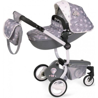 Koďż˝ďż˝rek pro panenky sportovnďż˝ modernďż˝ 3 v 1 s taďż˝kou DeCuevas - 80 cm / SKY 2020