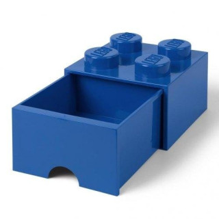 Úložný box LEGO s šuplíkem 4 - modrý