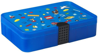 Úložný box LEGO ICONIC s přihrádkami - modrý