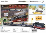 Orient Express se stanicí, mostem a tunelem