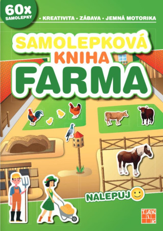 Samolepkovďż˝ kniha Farma - Nalepuj