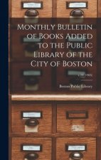 Monthly Bulletin of Books Added to the Public Library of the City of Boston; v.10 (1905)