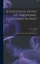 A Statistical Study of Taxonomic Categories in Ants: Lasius Neoniger and Lasius Americanus.