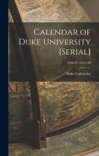 Calendar of Duke University [serial]; 1936/37-1937/38