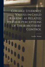 College Students' Values in Child Rearing as Related to Their Perceptions of Their Mothers' Control