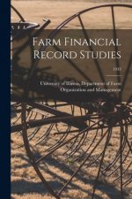 Farm Financial Record Studies; 1933