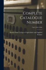 Complete Catalogue Number; 73rd (1935/1936)