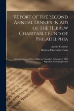 Report of the Second Annual Dinner in Aid of the Hebrew Charitable Fund of Philadelphia