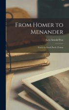 From Homer to Menander; Forces in Greek Poetic Fiction