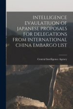 Intelligence Evaulatiuon of Japanese Proposals for Delegations from International China Embargo List