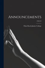 Announcements; 1958-59