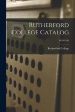 Rutherford College Catalog; 1919-1920