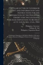 Circular Letter of Governor Taft and Information and Instructions for the Preparation of the Philippine Exhibit for the Louisiana Purchase Exposition