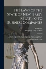 Laws of the State of New Jersey Relating to Business Companies