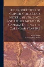 Production of Copper, Gold, Lead, Nickel, Silver, Zinc, and Other Metals in Canada During the Calendar Year 1919 [microform]