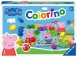 Ravensburger Kinderspiele - 20892 - Peppa Pig Colorino, Kinderspiel zum Farbenlernen, Mosaik Steckspiel, ab 2 Jahre