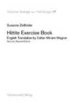 Hittite Exercise Book: Second, Revised Edition