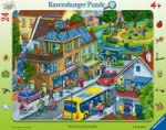 Ravensburger Kinderpuzzle - Unsere grüne Stadt - 24 Teile Rahmenpuzzle für Kinder ab 4 Jahren mit Suchspiel