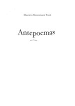 Antepoemas: Sinfonía Para Nombres Solos III